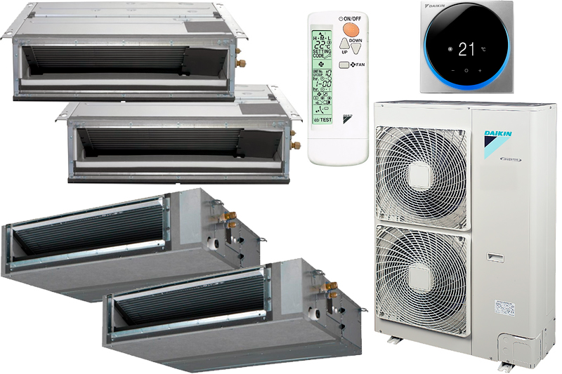 Daikin 2 x FDXM25F9 + 1 x FBA35A + 1 x FBA50A / RXYSQ5T8V